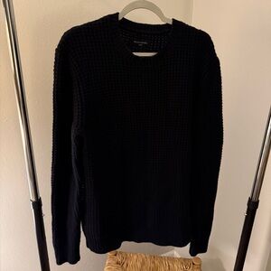 Allsaints Tornn Crewneck Navy Blue Men’s Large Longsleeve Sweater-Preowned